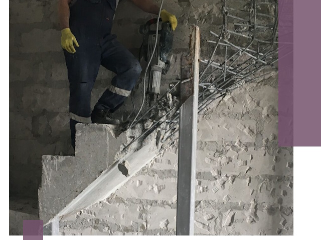 Демонтаж металлических и бетонных лестниц в Нефтекамске