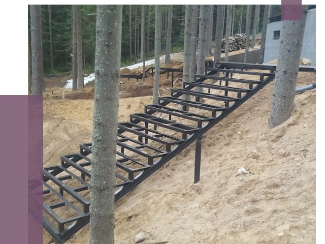 Монтаж металлических лестниц в Нефтекамске от 13605 руб. 