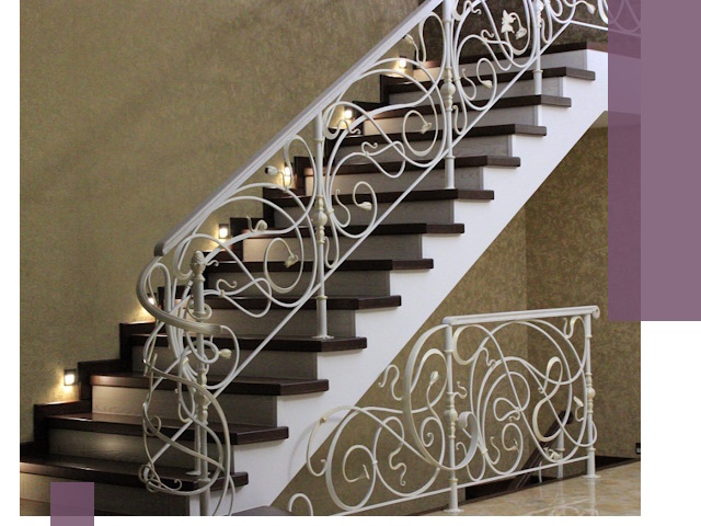 Кованые лестницы под ключ в Нефтекамске — изготовление и монтаж