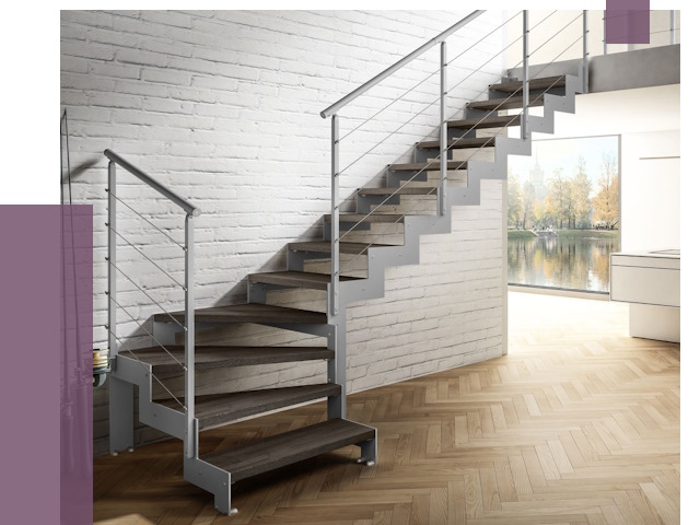 Г-образные лестницы под ключ в Нефтекамске от 37222 руб. | ПРОЛЁТ-Нтк