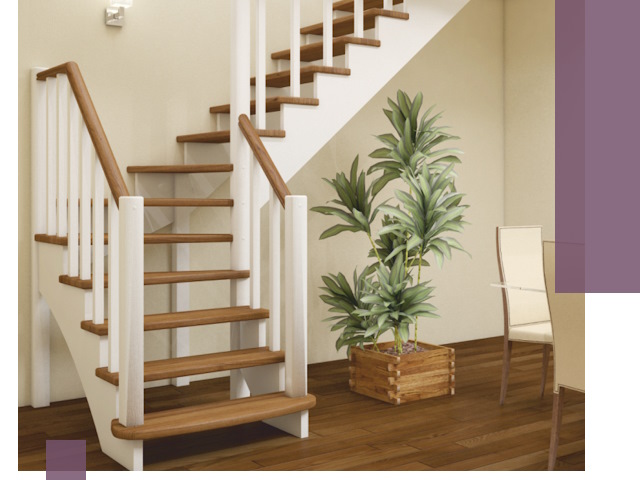 Г-образные лестницы под ключ в Нефтекамске — изготовление и монтаж