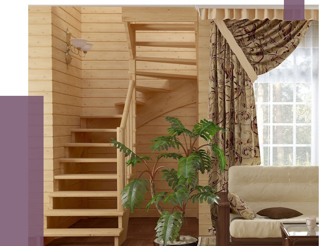 Лестницы для дачи в Нефтекамске от 76240 руб.  | ПРОЛЁТ-Нтк