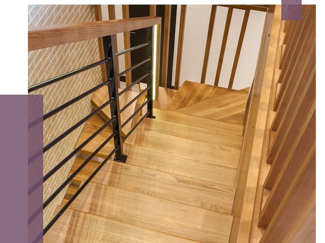 Лестницы из ясеня в Нефтекамске под ключ от 10063 руб. 