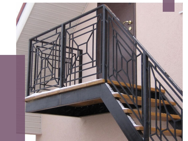 Металлические перила в Нефтекамске от 4313 руб.  | ПРОЛЁТ-Нтк