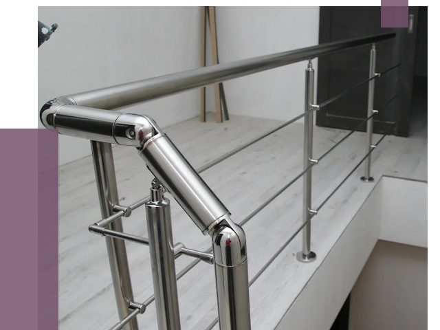 Перила из нержавеющей стали в Нефтекамске от 9036 руб. под ключ | ПРОЛЁТ-Нтк