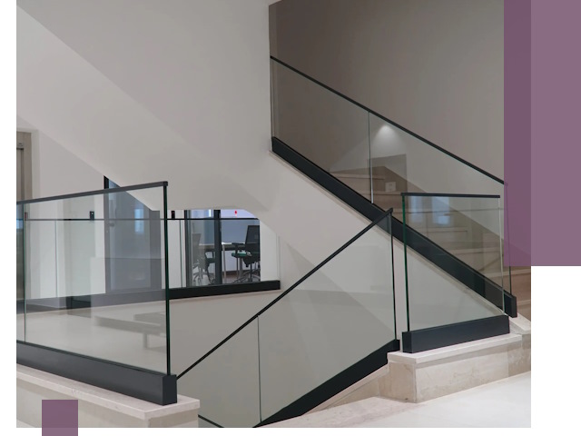 Стеклянные перила премиум-класса с установкой в Нефтекамске