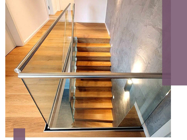 Перила для лестницы в доме — изготовление и монтаж в Нефтекамске