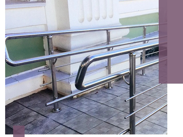 Ограждения пандусов из металла и нержавейки в Нефтекамске