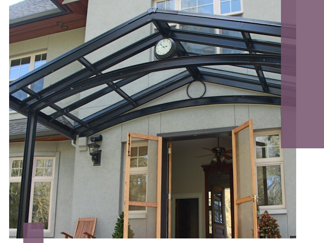 Изготовление и монтаж навесов и козырьков в Нефтекамске