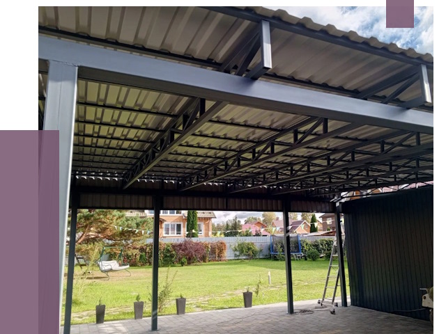 Монтаж навесов в Нефтекамске от 7393 руб. — установка навеса | ПРОЛЁТ-Нтк