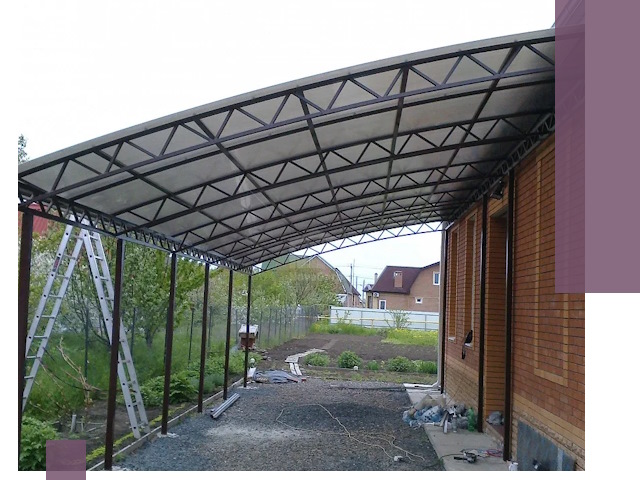 Профессиональный монтаж навесов под ключ в Нефтекамске