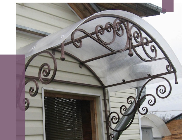 Изготовление козырьков в Нефтекамске от 7393 руб. — заказать | ПРОЛЁТ-Нтк