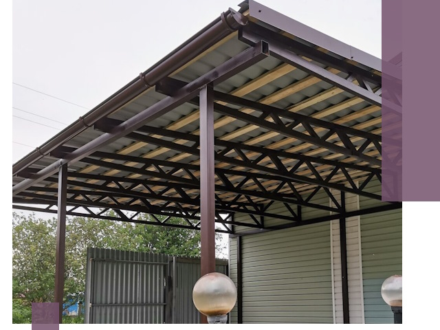 Навесы под ключ в Нефтекамске: изготовление, монтаж и гарантия