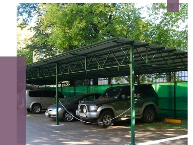 Навесы для парковки в Нефтекамске от 80604 руб. заказать | ПРОЛЁТ-Нтк
