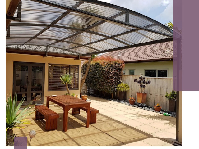 Навесы во двор под ключ в Нефтекамске — изготовление и монтаж