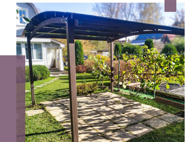 Навесы для дачи в Нефтекамске от 12784 руб. под ключ — ПРОЛЁТ-Нтк