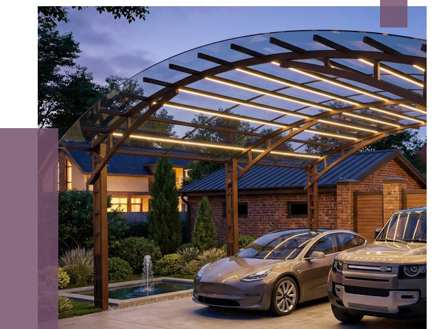 Металлические навесы в Нефтекамске от 12732 руб. под ключ — ПРОЛЁТ-Нтк