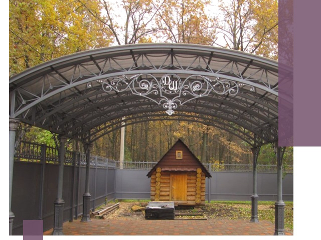 Кованые навесы премиум-класса под заказ в Нефтекамске