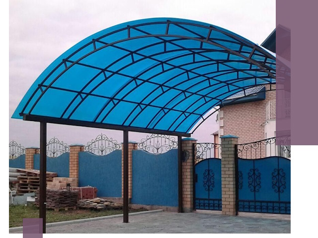 Арочные навесы под ключ в Нефтекамске — изготовление и монтаж
