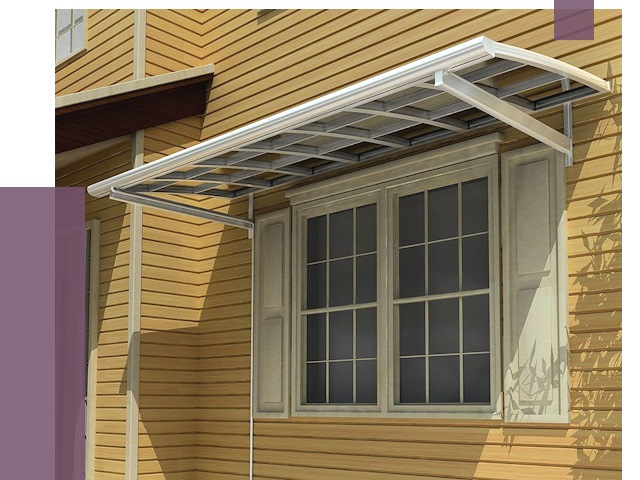Козырьки над окнами в Нефтекамске от 7650 руб. — монтаж, покупки | ПРОЛЁТ-Нтк