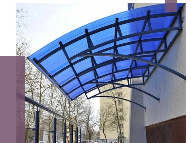 Козырьки из поликарбоната в Нефтекамске от 4313 руб. под ключ | ПРОЛЁТ-Нтк