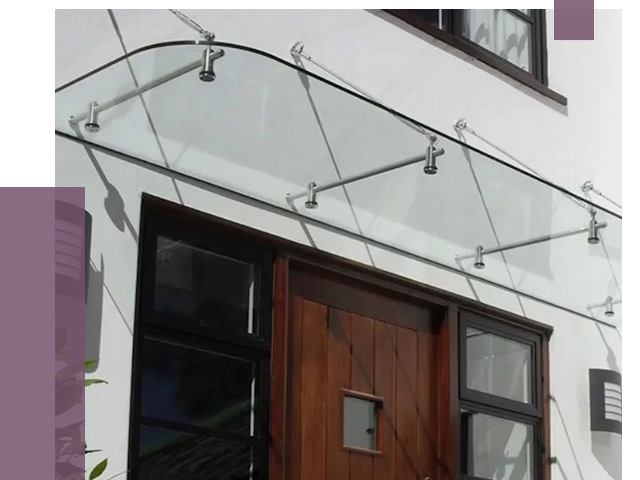 Стеклянные козырьки в Нефтекамске от 18996 руб. | ПРОЛЁТ-Нтк