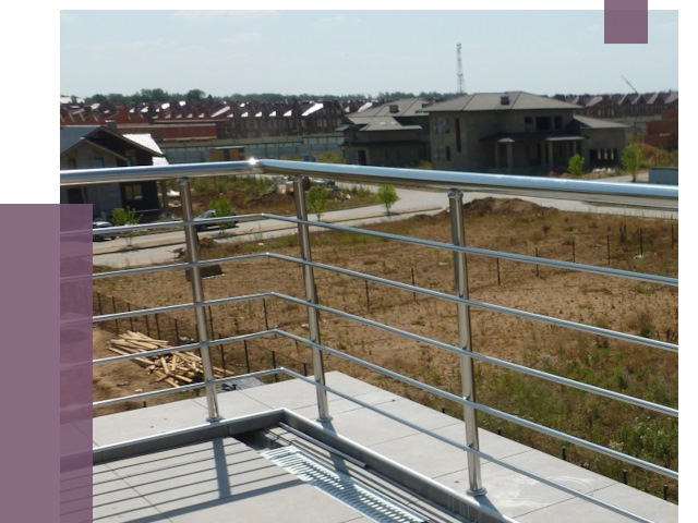 Парапеты из нержавеющей стали в Нефтекамске от 8009 руб. за м² | ПРОЛЁТ-Нтк