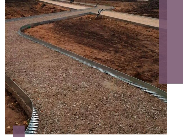 Металлические бордюры под ключ в Нефтекамске — изготовление и монтаж