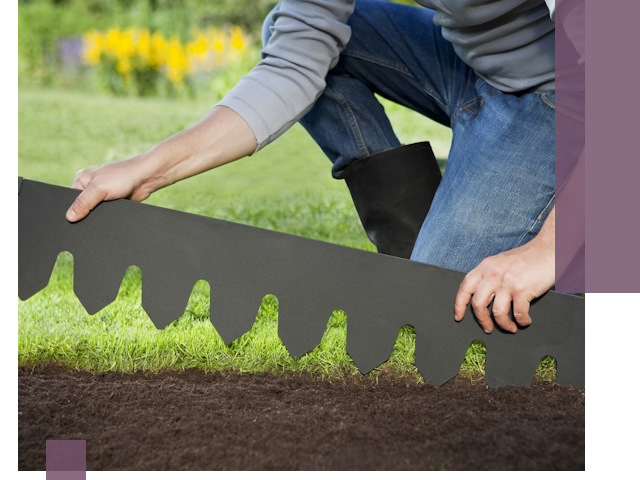 Металлические бордюры для газона в Нефтекамске — изготовление и монтаж