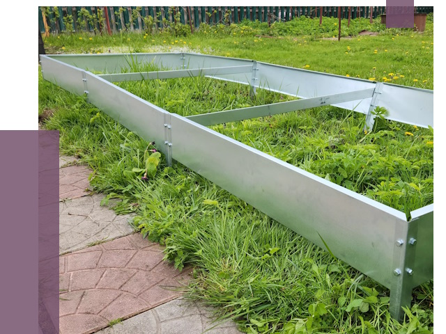 Металлические бордюры для грядок в Нефтекамске от 1797 руб. 