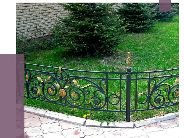 Кованые газонные ограждения в Нефтекамске от 7650 руб. — ПРОЛЁТ-Нтк